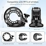 Bicycle Bell for AirTag, AirTag Hidden in The Bell, Waterproof, incl. Screws & Tools, for Bike MTB Mountain Bike, Fits 22-31.8 mm Handlebars