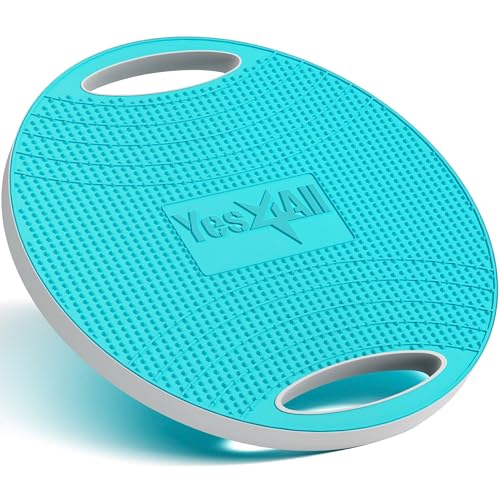 Yes4All Upgraded Wobble Balance Board, 16.34" TPE Non-slip, Stability Board for Home Gym, Standing Desk