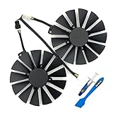 Z.N.Z T129215SM 95mm 12V 0.25AMP Graphics Card Cooling Fan for ASUS ROG Strix GTX 1050 1050Ti RX470 RX570 RX580 Poseidon GTX 1080Ti P11G Gaming Cerberus-GTX 1070Ti Video Card Fans, with Thermal Paste