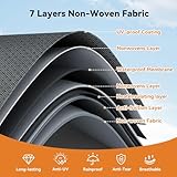 Upgrade 7 Layers RV Cover 14-16 FT, Somokg Heavy Duty Travel Trailer RV Cover, Utility Trailer Cover for Snowproof, Rip-Stop Camper Cover with 4+2 Windproof Straps & Abundant Kit