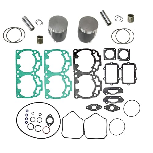 SPI, K-09144B-710278-B031, Standard Bore Top End Repair Kit for Ski-Doo 600 HO 2003-2008 DUAL RING KIT - 72mm