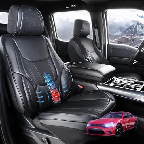 Coverland Custom Car Seat Covers Compatible with 2009-2013 Infiniti G37 Sedan - Premium Leather Non-Slip Memory Foam Waterproof Seat Cover Custom fit Interior Protector [Front Seat-Black]