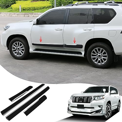 for Land Cruiser Prado 150 2010-2023 Side Door Body Anti-Scratch Strip Accessories LC150 Body Trim Appearance Modification (ABS Electroplating)