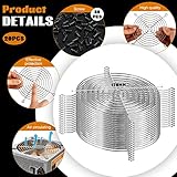 20 Pack 120mm Fan Grill Guard for 120mm Case Fan Fan Filter 120mm Computer Case Fan Finger Grills Fan Guard Protector with Screws Compatible for 120x120 Case Fan USB Cooling Fan