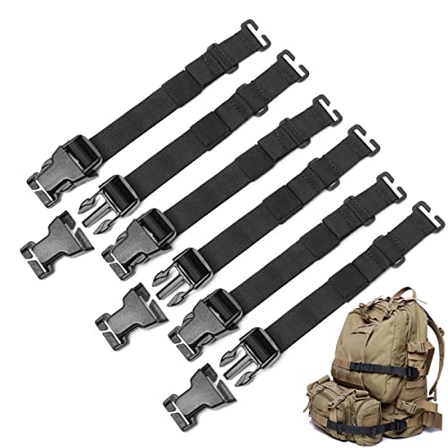 AZB 6 Pcs Tactical Rush Tier System Molle Backpack Straps Accessories