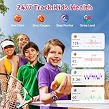 Smart Watch for Kids, Smart Watch for Girls Boys with Sleep | Health | Activity Tracker, Games, Alarm, IP68 Waterproof Kids Fitness Watch with Pedometer, Family Account, Toys Gifts for Kids Aged 4-16