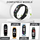 TumpCez 5 Pack Solo Loop Nylon Band Compatible With Xiaomi Mi Band 7 6 5 4 3/Amazfit Band 5 Straps, Adjustable Breathable Comfortable Elastic Sport Replacement Strap for Women Men