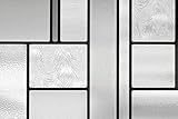 Artscape Skyline | Window Privacy Film Textured Glass Pattern | Non-Adhesive & UV Protection | Easy to Apply & Removable | 36 x 72 inches | Made in USA