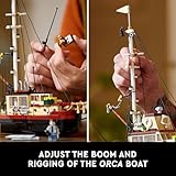 LEGO Ideas Jaws Set - Diorama Kit for Fans of The Classic Movie - Shark Toy - Movie Memorabilia Gift for Adults - Includes Orca Boat and Chief Brody, Hooper and Quint Minifigures - 21350