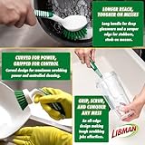 Libman Green & White Cleaning Brush Kit, 3-Piece Set, All-Purpose Brushes for Kitchen, Basins, Sinks, Dishwashers