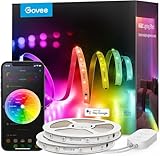 Govee 100ft RGBIC LED Strip Lights, Smart LED Lights Work with Alexa and Google Assistant, LED Lights for Bedroom WiFi App Control Segmented DIY Multiple Colors, Color Changing Light, (2 x 50ft)