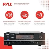 Pyle 7.1-Channel Hi-Fi Bluetooth Stereo Amplifier - 2000 Watt AV Home Theater Speaker Subwoofer Surround Sound Receiver w/ Radio, USB, RCA, HDMI, MIC IN, Supports 4K UHD TV, 3D, Blu-Ray - PT796BT