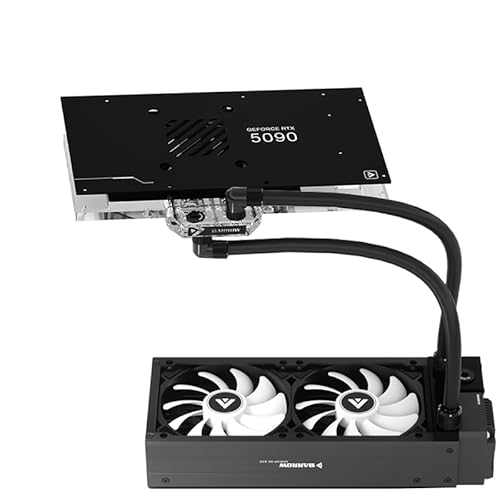 Barrow 360 240 Pc Water koeling Kit,RTX 5090 5080 5070 Copper GPU Water Cooling Block Pump Radiator 120MM Case Fan Integratie Set (240MM Compatible with MSI RTX 5090 D 32G Ventus 3X OC)