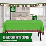 Minecraft Birthday Decorations | Serves 16 | Minecraft Party Decorations and Supplies | Minecraft Masks, Minecraft Birthday Banner, Minecraft Plates, Tablecover, Napkins, Sticker