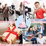 Otamatone Deluxe Japanese Musical Instrument Portable Music Synthesizer from Japan by Maywa Denki Studio Award Winning, Educational Fun Gift for Children, Teens & Adults - Kirby (English Manual)