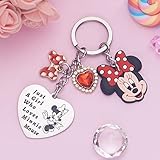 Minniemouse Stuff Mouse Keychain Cartoon Gifts For Teen Girls Daughter Women Birthday Gift Keychains