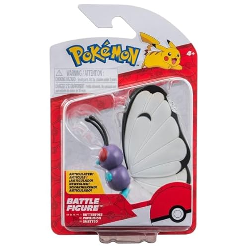 Pokemon Battle Figure Action Ready 2 Pack with Bonus Sticker (Butterfree)