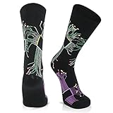 Luther Pike Seattle Funny Socks For men: Funky Mens Dress Socks, Crazy Socks, Fun Socks for April Fool day Gift