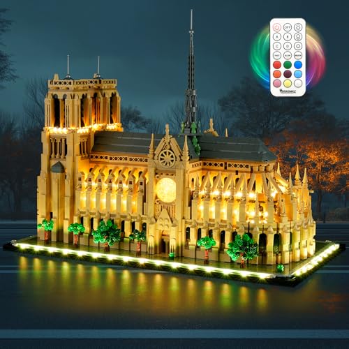 BRIKSMAX 2.0 Light Kit for Lego-21061 Notre Dame Cathedral with Remote Control-Innovative Led Lighting Compatible with Lego Architecture - Not Included Lego Set