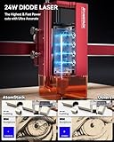 ATOMSTACK A24 Ultra Class 1 Laser Engraver&ATOMSTACK R5 Automatic Conveyor Feeder