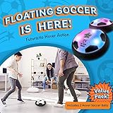 Let Loose Moose Hover Soccer Ball, Set of 2 LED Soccer Ball Toys, Gifts for 8 Year Old Boys, Indoor LED Floating Football for 7 Year Old Kids, Boy Birthday Gifts Age 4-6, 6-8, 8-12 Fun Sport Toy