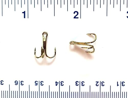 100 Gerry's Tackle 3X Strong Bronze Treble Hooks Size 12