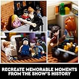 LEGO Icons The Friends Apartments 10292, Friends TV Show Gift from Iconic Series, Detailed Model of Set, Collectors Building Set with 7 Minifigures of Your Favorite Characters