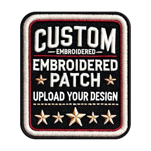 Customized Logo Patches Custom, Create Your Own Iron On, Custom Iron On Patches for Clothes, Hook and Loop, Custom Patches for Jackets, Logo Patches Sew, Custom Embroidered Patch