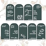 Personalized DIY Wedding Mirror Welcome Sign Decal - Custom Vinyl Sticker with Bride & Groom Names - Elegant Lettering for Bridal Shower, Reception Wall Decor, Event Signage