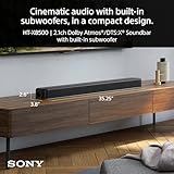 Sony HTX8500 2.1ch Dolby Atmos/DTS:X Soundbar with Built-in subwoofer, Black