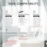 Wireless Charging Station, 3 in 1 Fast Wireless Charger Stand for Multiple Devices Apple Watch Ultra Series 10 9 8 7 6 SE 5 4 3 2, iPhone 16 15 14 13 12 11 Pro Max/Plus/Mini/X/XS/Max/XR/SE, Airpods