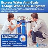 Whole Home Water Filter System| ANTI-SCALE | 3 Stage Water Purifier Whole Home, Top-Tier Anti-Scale Filter Specially Designed to Prevent Scale Build-Up, Protects Appliances, No More Descaler Solution