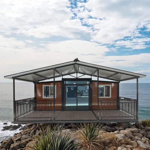 Custom Foldable Tiny Home – 40ft Prefabricated Steel Container House with Modern Interior