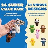 JOYIN 24 Pcs Mini Animal Plush Toys, 3” Stuffed Animal Bulk for Kids Birthday Party Favors, Presents, Pinata Fillers, Goodie Bag Fillers, School Prizes, Valentine's Day Party Supplies