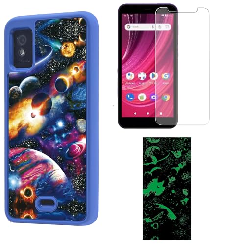 Blu Studio Mini 2023 Case Compatible with Blu Studio Mini 2023 Phone Case Cover [with Tempered Glass Screen Protector] [Luminous Effect] YGL-XQ
