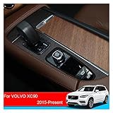 Car Interior Sticker Compatible for Volvo XC90 2015-2025 Lifting Window Panel Decal Gear Box Dashboard Protective Film Auto Accessory (Color : Black)