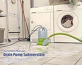 Green Expert 1/3HP Submersible Sump Pump with Unique Flow Sensor Switch Last-inch Water Drainage for Flooded Basement Backyard Pool Hot Tub Rain Barrel 25FT Power Cord Easy to Use