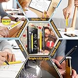 Tools Gifts for Men Multitool Pen - Cool Gadgets for Men Dad Women Unique Birthday Gifts for Men Who Have Everything Engineer Woodworker Carpenter,Pocket Multi Tool with Light,Stylus,Ruler,Screwdriver