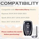 Key Fob Replacement Fits for Chevy Equinox 2018-2021 Sonic 2017-2019 Spark 2016-2020 Push Start 3 Button Smart Proximity Keyless Entry Remote Control HYQ4AA 13529665 13585723 13508766