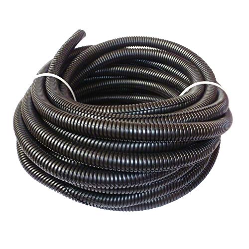 Cacovedo 30 ft Dog Cat Cord Protector Electric Wires Covers Wire Loom Tubing Protect Wires from Rabbits, Cats and Other Pets - Outside Diameter 13mm