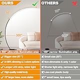 Dimmable LED Floor Lamp with 3 Color Temperatures, Ultra Bright 2000LM Arc Floor Lamps for Living Room, Modern Standing Tall Lamp with Remote Control Reading Floor Lamp for Bedroom Office Classroom