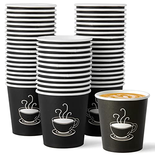 TV TOPVALUE 600 Pack 4 oz Paper Cups, Small Disposable Coffee Cups, Paper Espresso Cups, Hot/Cold Drinking Cups for Party, Picnic, Travel and Events