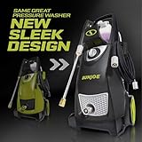 Sun Joe Electric Pressure Power Washer, 2030 PSI, 1.2 GPM, Dual Soap Tanks, SPX3000, Black