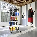 SHZYJBRY Metal Boxing Gloves Drying Rack, Boxing Glove Storage with Universal Wheels to Slide, Metal Boxing Gloves to Dry Out, Holds 20 Pair of Gloves