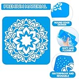 36pcs Mandala Drawing Stencils for Kids 8 Inch Sidewalk Chalk Stencils Painting Large Washable Reusable Mandala Themed Primary Shape Template for Kids Toddlers Preschool