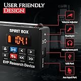 Spirit Box Ghost Hunting Equipment — Handheld EVP Ghost Hunting Equipment Kit with 32 GB Micro SD & Integrated Flashlight — Paranormal Equipment Ghost Box for Scanning & Recording Spirits