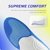 VALSOLE MaxStabilize Insoles - Orthotics for Heel Pain Relief - High Arch Support Orthotic Inserts for Plantar Fasciitis-Heel Spur - Work Boot Shoe Insoles for Men Women - All Day Superior Comfort