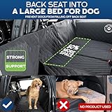 Hard Bottom with Door Protection - Waterproof Truck Back Seat Extender for Dogs Hard Bottom - Machine Washable with Travel Bag - Large Size fits Full-Size Trucks - Backseat Extender for Dogs