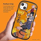 iFace Naruto Shippuden Case for iPhone 14 Plus (6.7 inch) – First Class Shockproof Anime Protective Cell Phone Cover – Naruto/Sasuke/Sakura