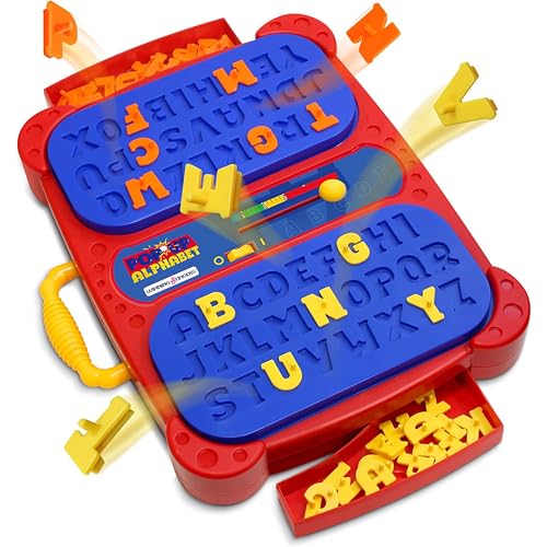 Winning Fingers Pop Up Board Game 2-Player | Preschool Game with Alphabet Puzzle Pieces | Educational Learning Toy for Toddler and Kids Ages 3+